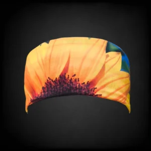 Headband Deportiva GROC Girasoles | Banda para Ciclismo, Running y Gimnasio