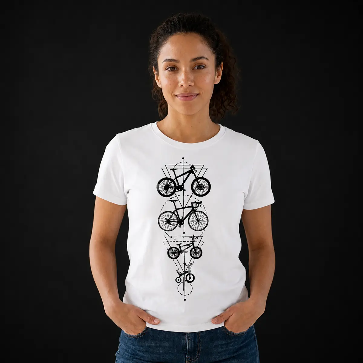 Camiseta La Cuchilla mujer color blanco, diseño exclusivo para mujer