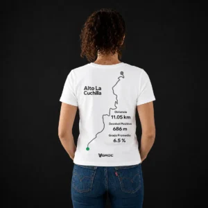 Camiseta La Cuchilla mujer color blanco, diseño exclusivo para mujer