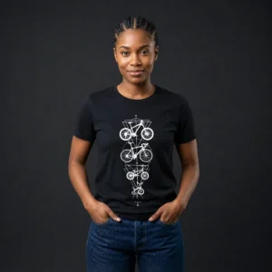 Camiseta La Cuchilla mujer color negro, diseño exclusivo para mujer