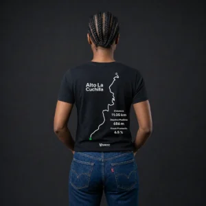 Camiseta La Cuchilla mujer color negro, diseño exclusivo para mujer