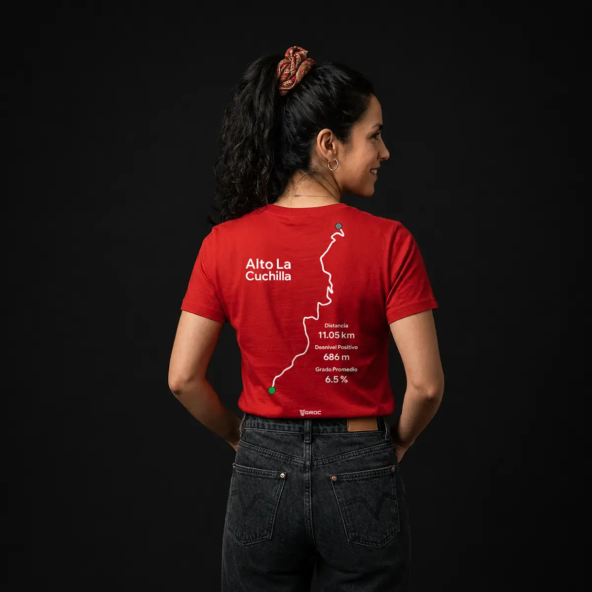 Camiseta-Mujer-Cuchilla-Roja-Trasera