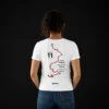 Camiseta-Mujer-Verjon-Blanca-Trasera Camiseta verjón mujer color blanco, diseño exclusivo para mujer