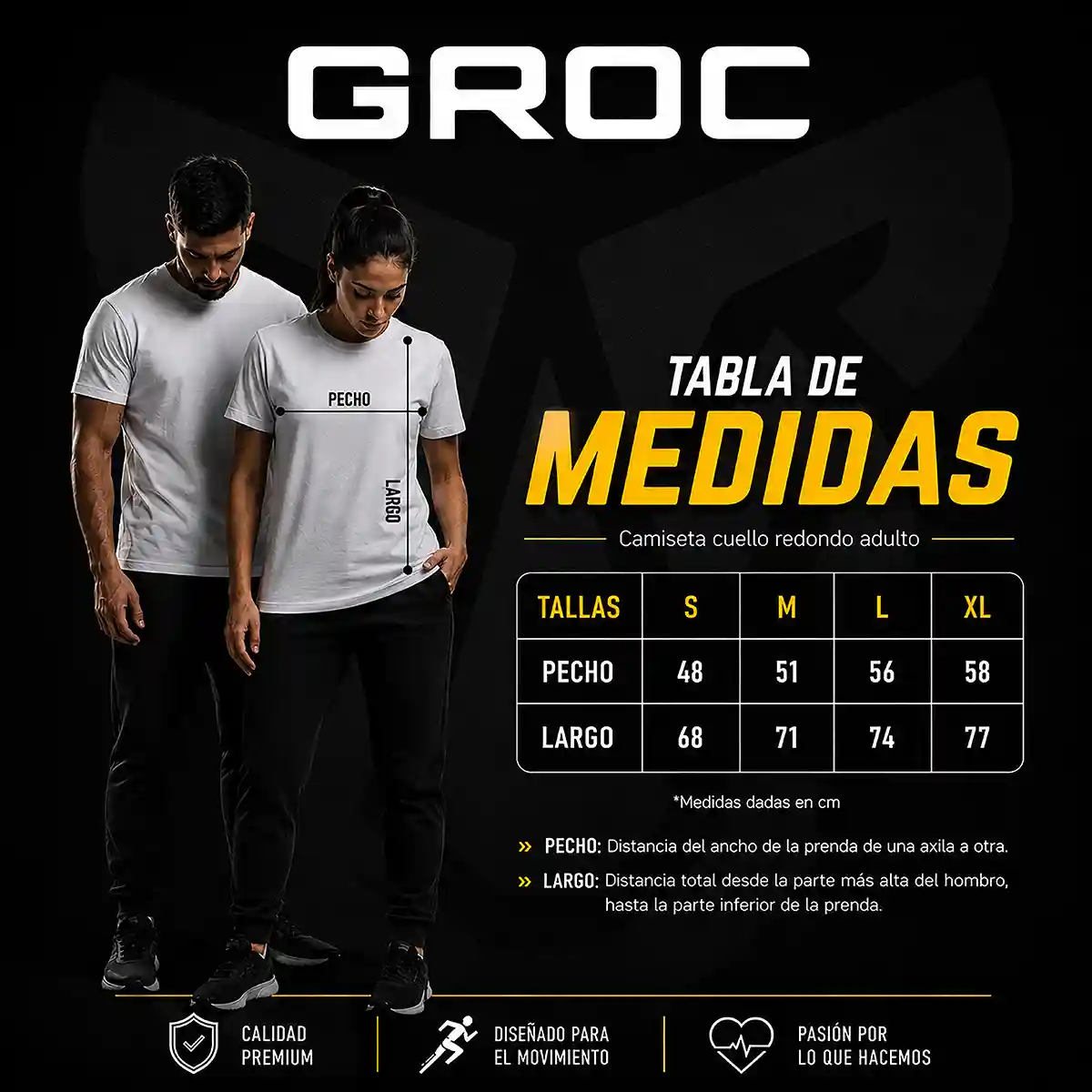 Tallas Camisetas Tallas Camisetas
