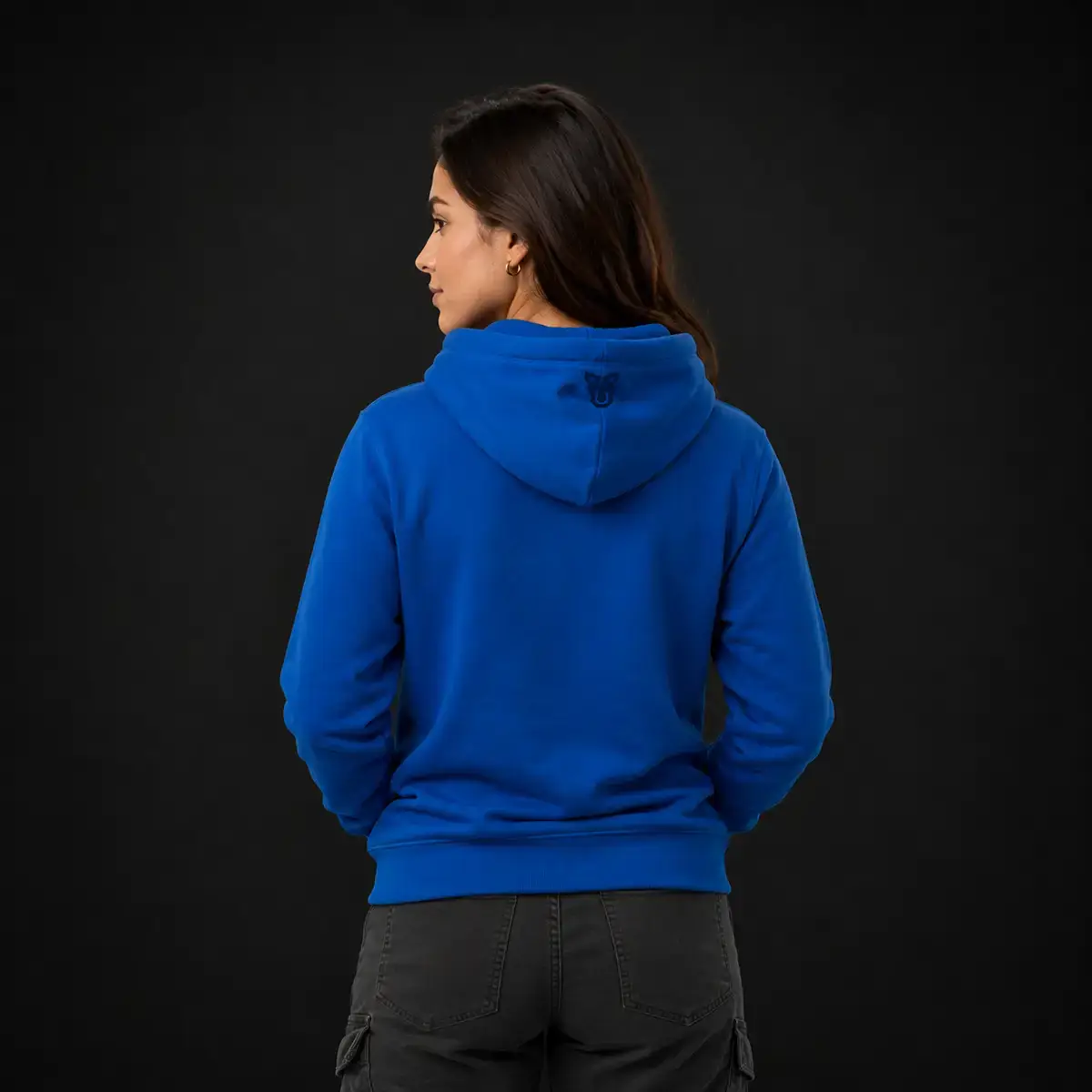 Buzo-Capota-Mujer-Azul-Trasera