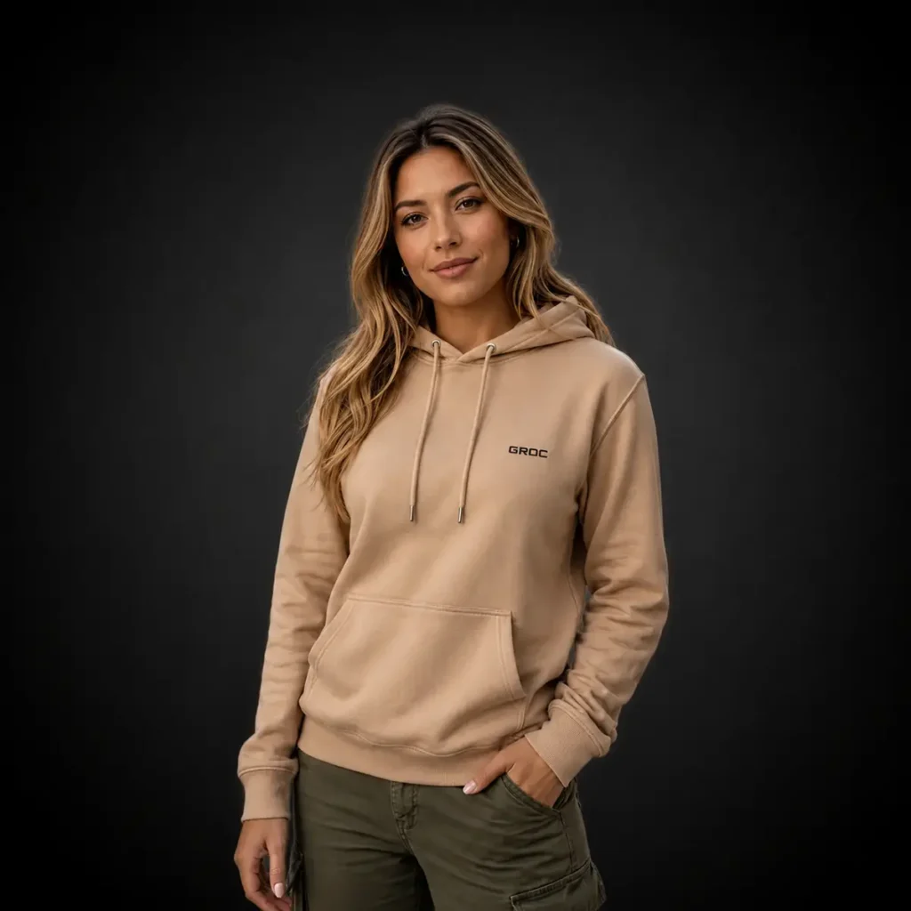 Buzo con Capota Beige para Mujer GROC