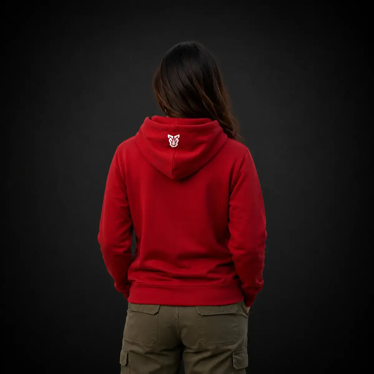 Buzo-Capota-Mujer-Rojo-Trasera
