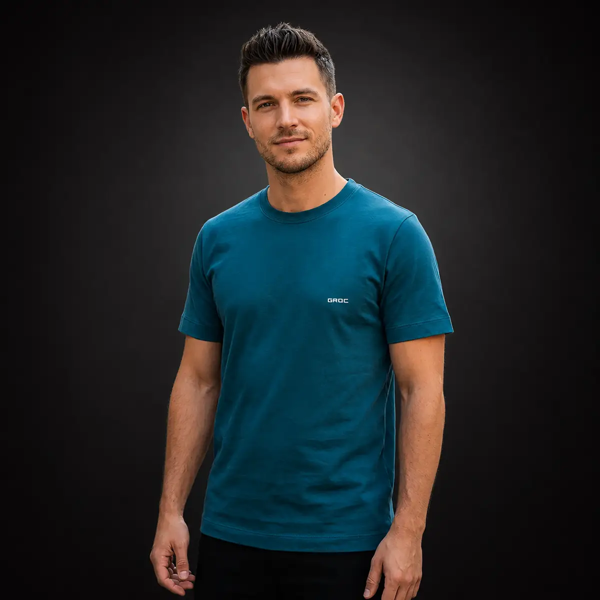 Camiseta-Hombre-Azul-Frontal
