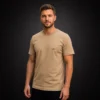 Camiseta-Hombre-Beige-Frontal