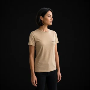 Camiseta Básica - Mujer - Beige
