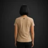 Camiseta-Mujer-Beige-Trasero