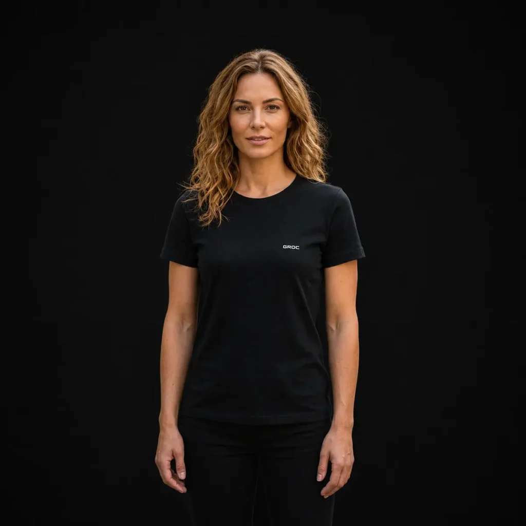 Camiseta Básica - Mujer - Negra