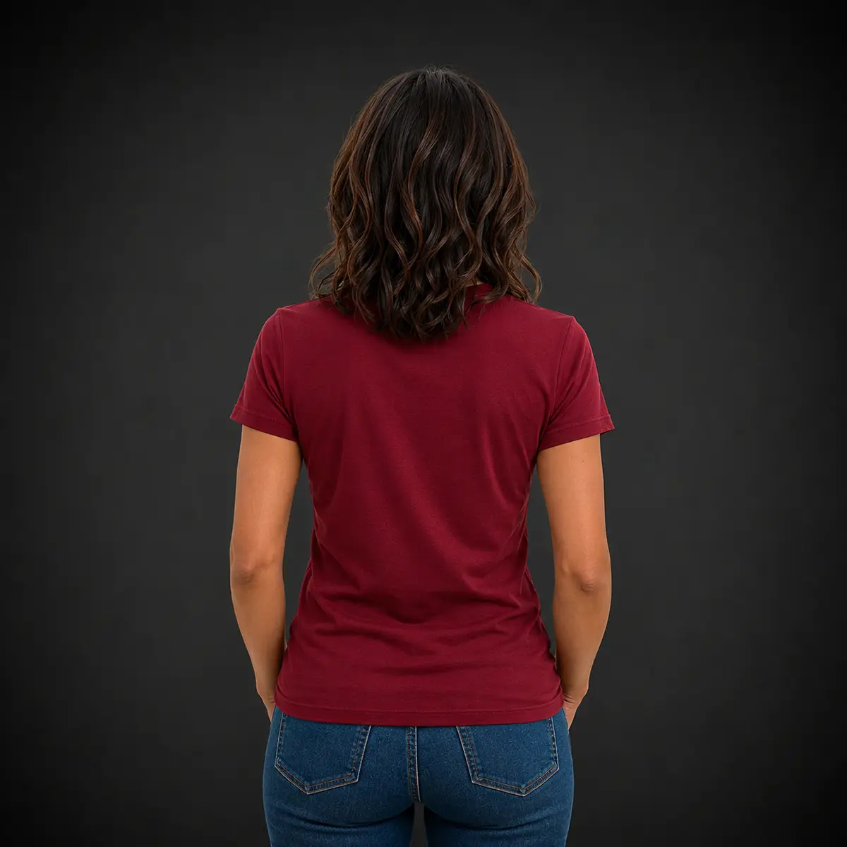 Camiseta-Mujer-Rojo-Trasero1